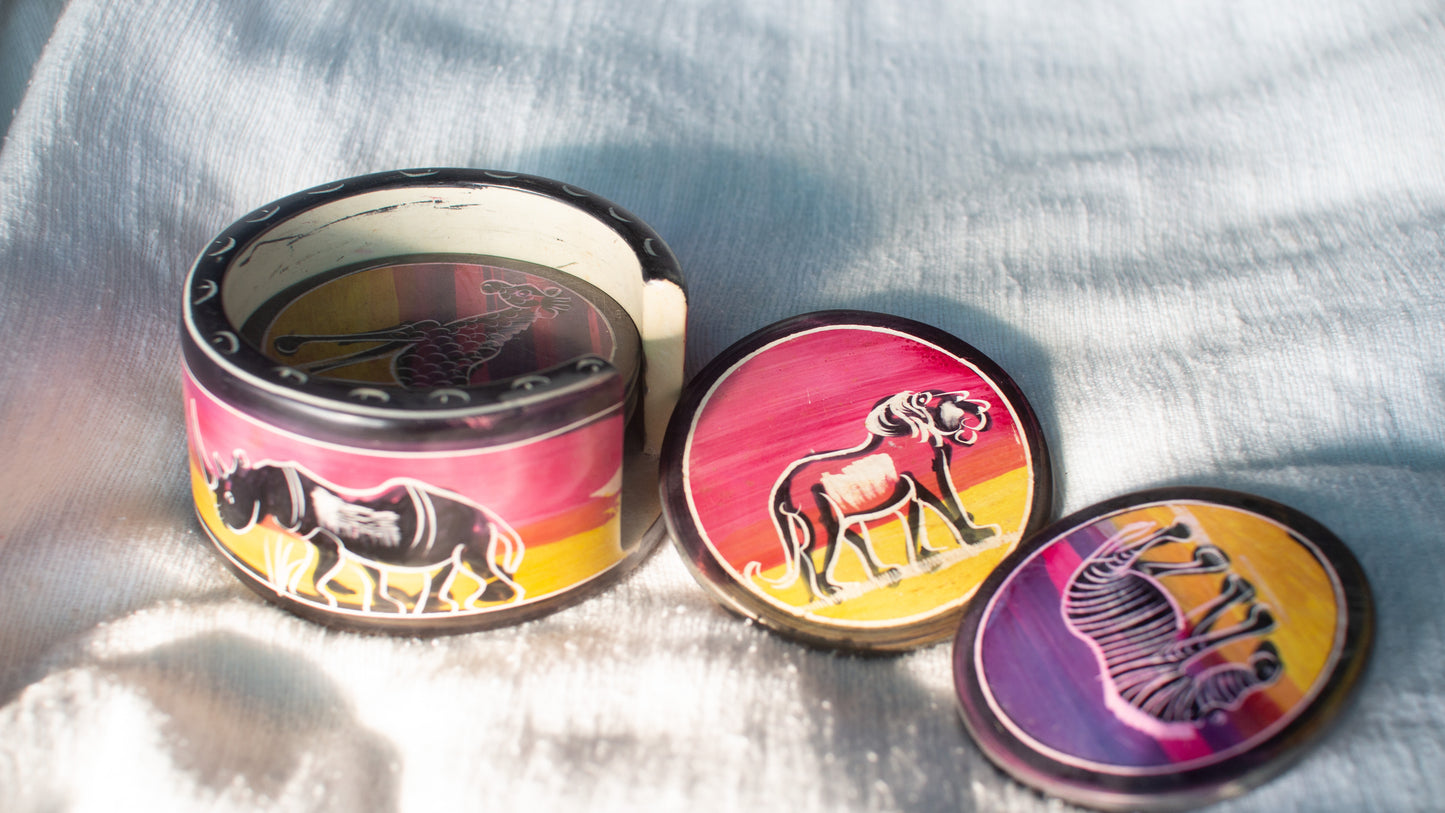 Wildlife Coaster set