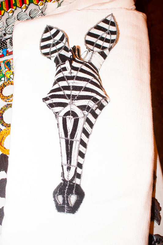 Zebra wall sculpture