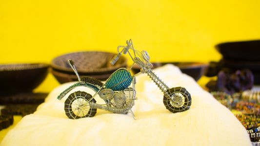 Blue Beaded Bike